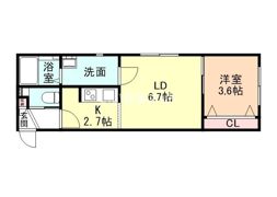 コモド太閤山Ⅱの間取り画像