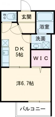 フェリス蛍田の間取り画像