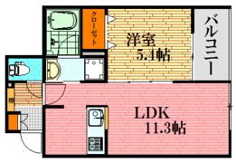LeSona十日市の間取り画像