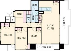 グランドオーク久留米大手町の間取り画像