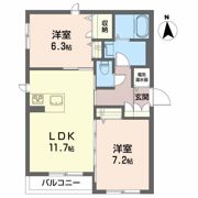 プロヌーブ不来方IIの間取り画像