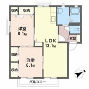 レインボーハイツ A棟の間取り画像
