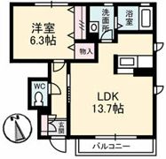 アトリエール東津田の間取り画像