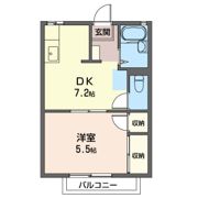 栄ハイツGの間取り画像