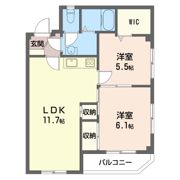 ルミエ－ル Bの間取り画像
