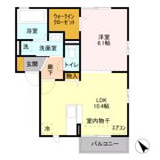 グランメール壱里山の間取り画像