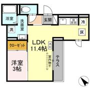 D-ROOM若宮の間取り画像