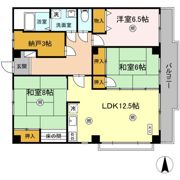 フラット新屋敷の間取り画像