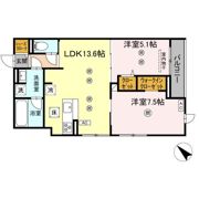 D-ROOM東雲町の間取り画像