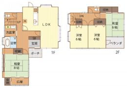 吉羽2丁目戸建の間取り画像