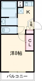 アイビーマンション新水前寺の間取り画像