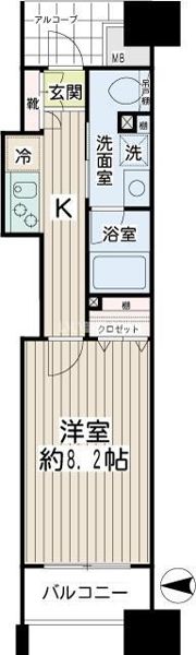 エクセル川崎WESTの間取り画像