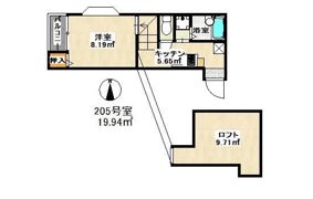 プライムコート大橋の間取り画像