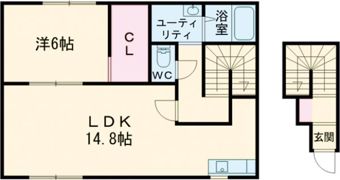 chouchou myu（シュシュ ミュウ）の間取り画像