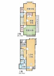 堤貸家の間取り画像