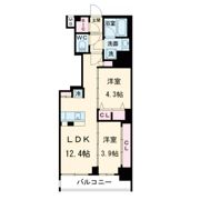 アーバネックス谷町四丁目の間取り画像
