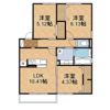 レイクサイドハイツAの間取り画像