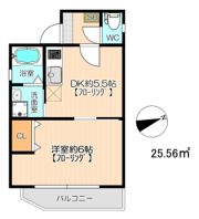 リブレア唐原Ⅱの間取り画像