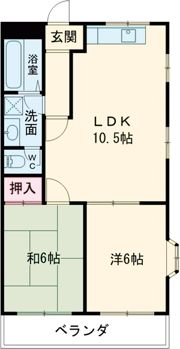 エステート旦島の間取り画像