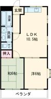 エステート旦島の間取り画像