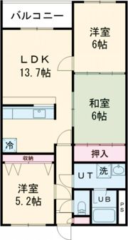 コーポ美原Ⅱの間取り画像