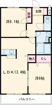 ヘーベルマンション大久保Ⅱの間取り画像