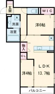 パサログランデ浜寺諏訪森Ⅲの間取り画像