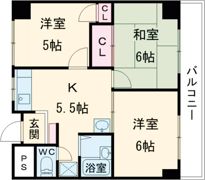 レークマンションの間取り画像