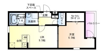 フジパレス和歌山元寺町Ⅰ番館の間取り画像