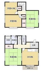 森の里16K貸家の間取り画像