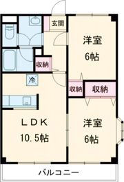 メゾンリュネールの間取り画像