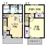 リビング上谷Bの間取り画像