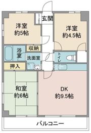 クレセール・フジの間取り画像