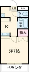 ルック中町の間取り画像