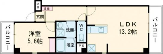 シオン平城山の間取り画像