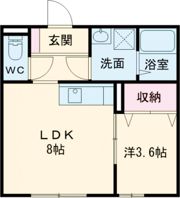 サンハイツ芝辻の間取り画像