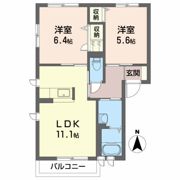 シャーメゾン藤 Aの間取り画像