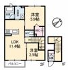 カサクレシアVIの間取り画像
