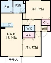 グリーンコートの間取り画像