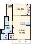 M’S Courtの間取り画像