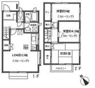 コアシティ4号棟の間取り画像