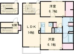 シエル・ランピード 浜寺の間取り画像