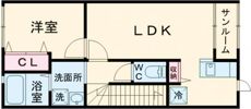 ラソールBの間取り画像