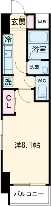 プロシード神戸元町の間取り画像