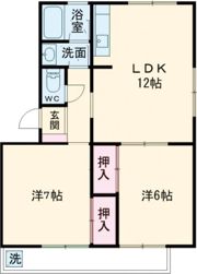 ハイツ明和B棟の間取り画像
