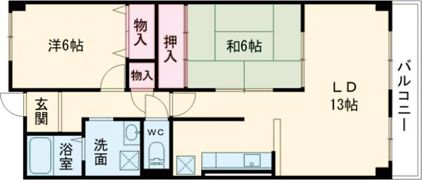 ライフアップハイツの間取り画像