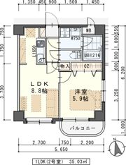 クラベールの間取り画像