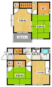 南蔵王ハイツの間取り画像