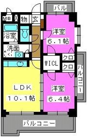 ヴァンクレールの間取り画像