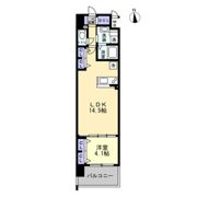 S－RESIDENCE瓦町駅aloの間取り画像